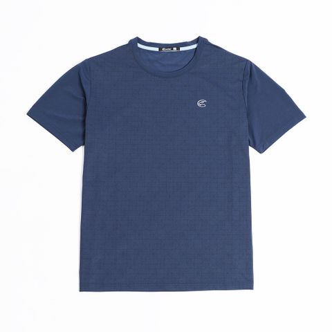 男彈性乾爽快排印花上衣 AL2511063 深藍 (M-3XL)