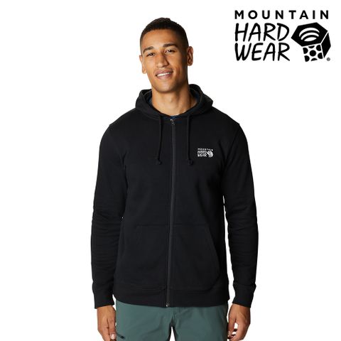 Mountain Hardwear 【美國 】MHW LOGO Full Zip Hoody 連帽有機棉外套 男款 黑色 #1924861