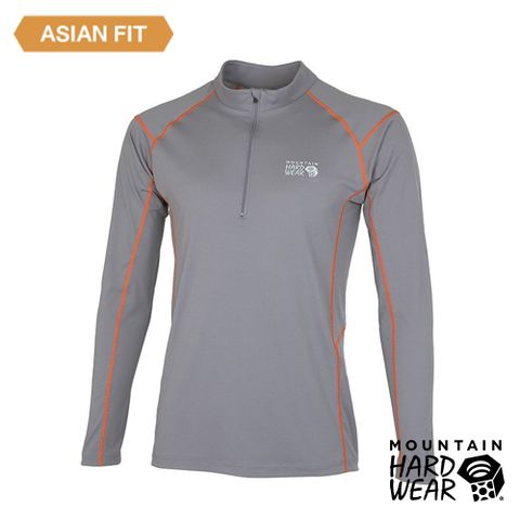 Mountain Hardwear Estero Long Sleeve Zip T 彈性快乾長袖拉鍊排汗衣 男款 魔鬼魚灰 #OE3305