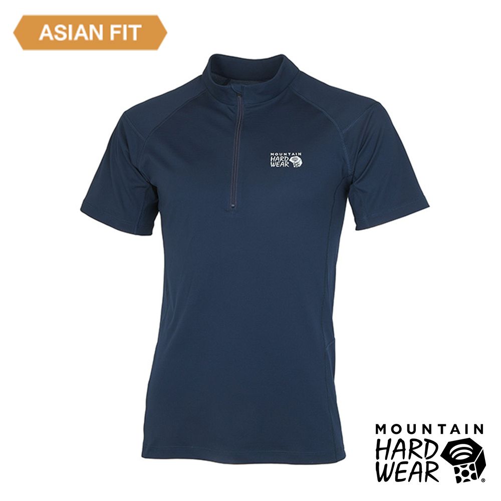 Mountain Hardwear Estero Short Sleeve Zip T Men 彈性快乾短袖拉鍊排汗衣 男款 海軍藍 #OE3331