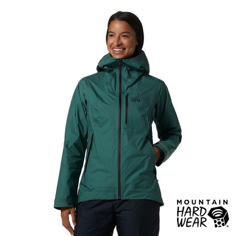 【美國 Mountain Hardwear】Exposure/2™ Gore-Tex Paclite® Plus Jacket Women GTX輕量防水連帽外套 女款 深薄荷綠 #1885011