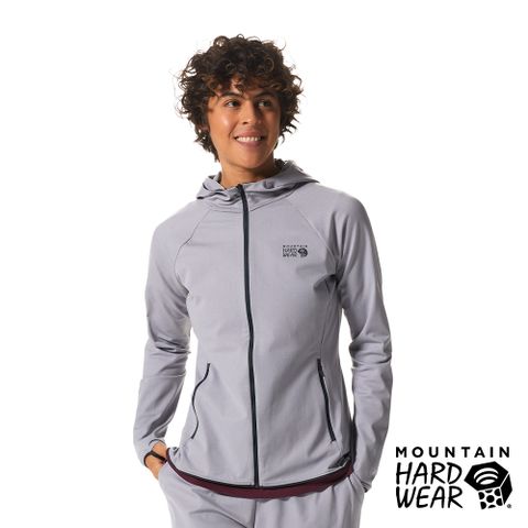 【Mountain Hardwear】Mountain Stretch Hoody 彈性快乾連帽外套 女款 灰色 #1982621
