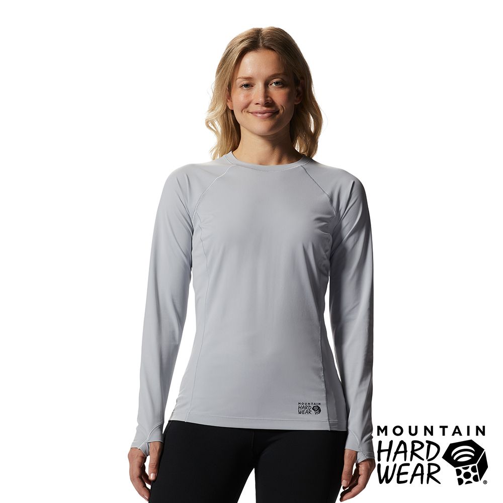 Mountain Hardwear Mountain Stretch LS Crew W 彈性快乾長袖排汗衣 女款 冰河 #1942561