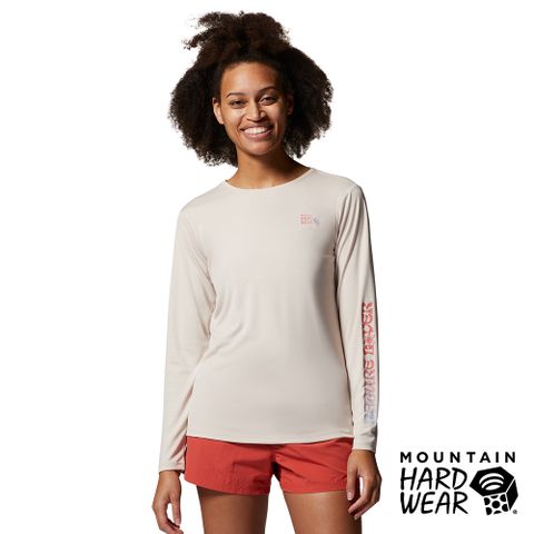 Mountain Hardwear Wicked Tech Long Sleeve W 防曬快乾長袖排汗衣 女款 雪碧白 #1983061