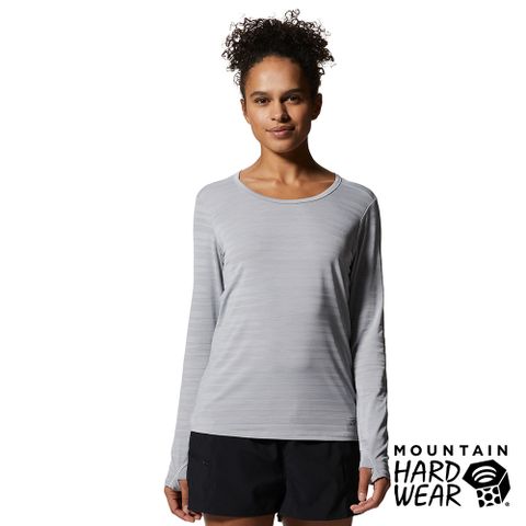 Mountain Hardwear 【美國 】Mighty Stripe Long Sleeve W 防曬條紋長袖排汗衣 女款 冰河 #2027941