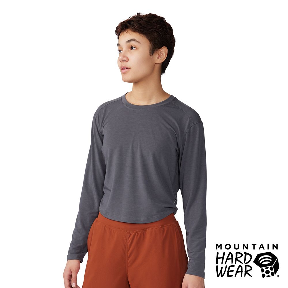 Mountain Hardwear Trekkin Go Long Sleeve W 防曬彈性長袖排汗衣 女款 火山黑 #2042421