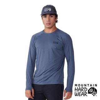 【Mountain Hardwear】Crater Lake Long Sleeve Crew 防曬長袖排汗衣 男款 石板藍 #1982421