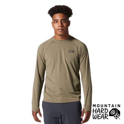 【Mountain Hardwear】Crater Lake Long Sleeve Crew 防曬長袖排汗衣 男款 深石綠 #1982421