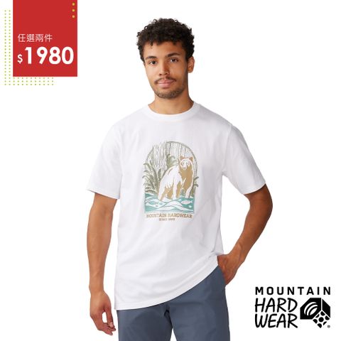 Mountain Hardwear Grizzly BearShort Sleeve M加州灰熊短袖棉T恤 白色 男款 #2068131