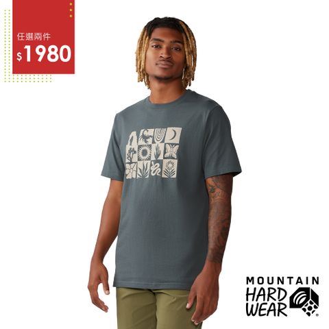 【Mountain Hardwear】Desert Check™ Short Sleeve M沙漠之旅短袖棉T恤 火山黑 男款 #2068141