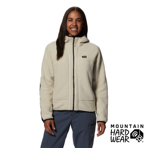 Mountain Hardwear HiCamp Fleece Hoody 刷毛保暖連帽外套 女款 貝殼白#2104271