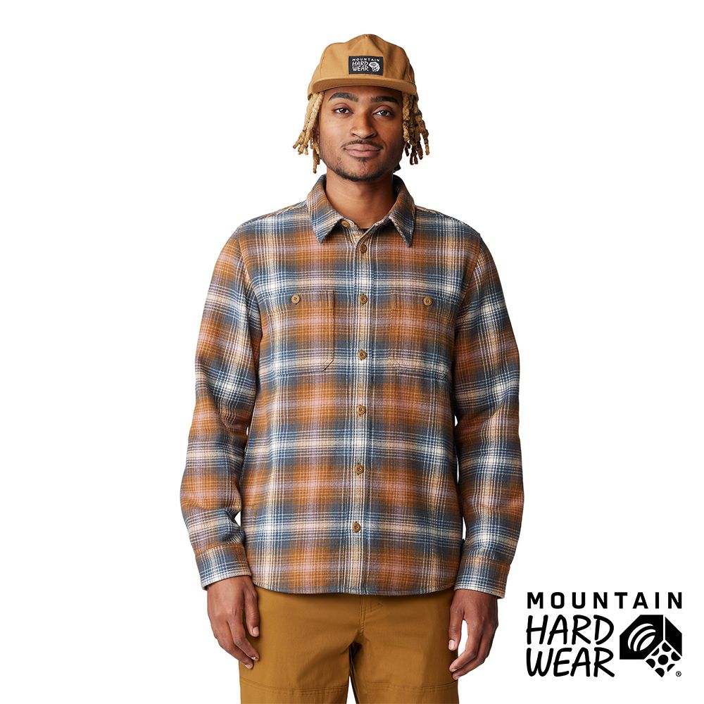 Mountain Hardwear Plusher Long Sleeve Shirt 撞色格子長袖襯衫 男款 金棕格紋 #1915991