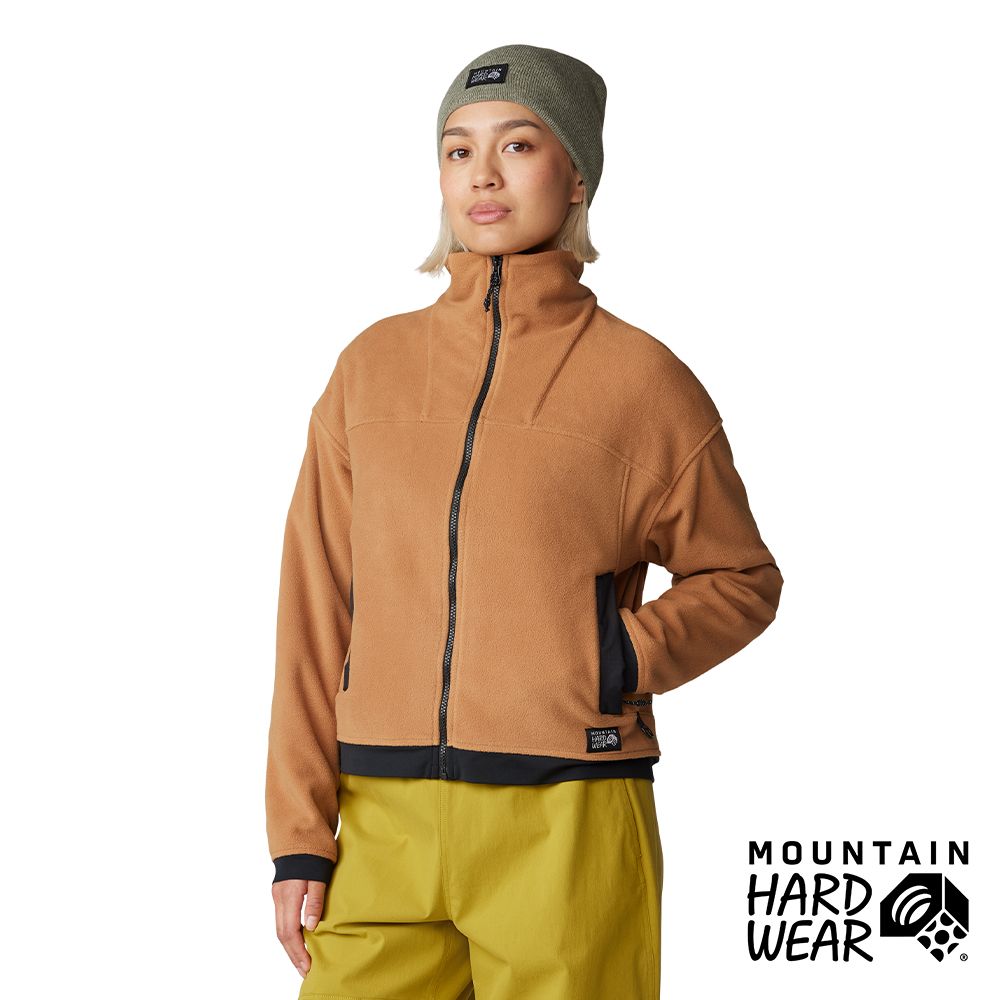 Mountain Hardwear Powder Maven Fleece Full Zip Jacket高領刷毛短版外套女 銅紅土#2077661