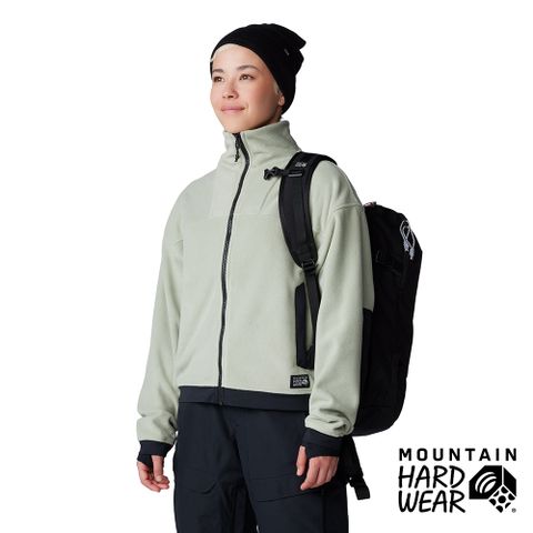 Mountain Hardwear Powder Maven Fleece Full Zip Jacket高領刷毛短版外套女鼠尾草白#2077661