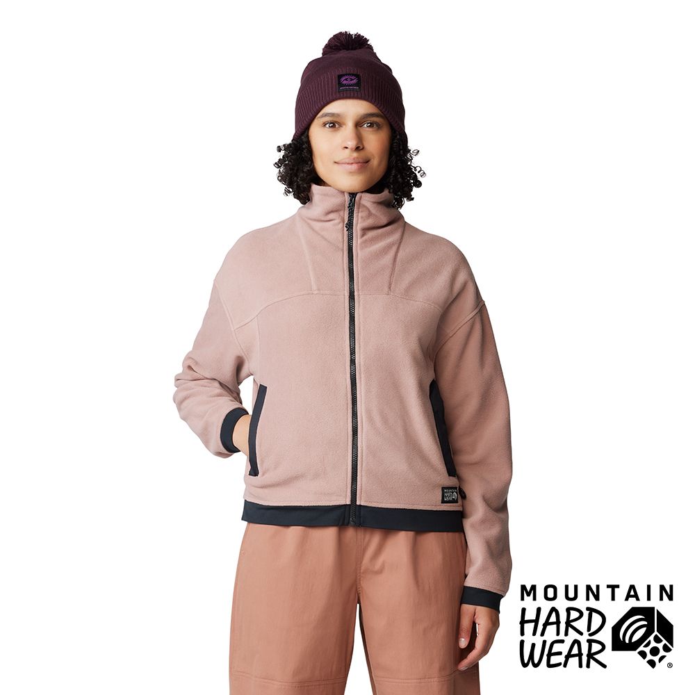 Mountain Hardwear Powder Maven Fleece Full Zip Jacket高領刷毛短版外套女茶晶棕#2077661