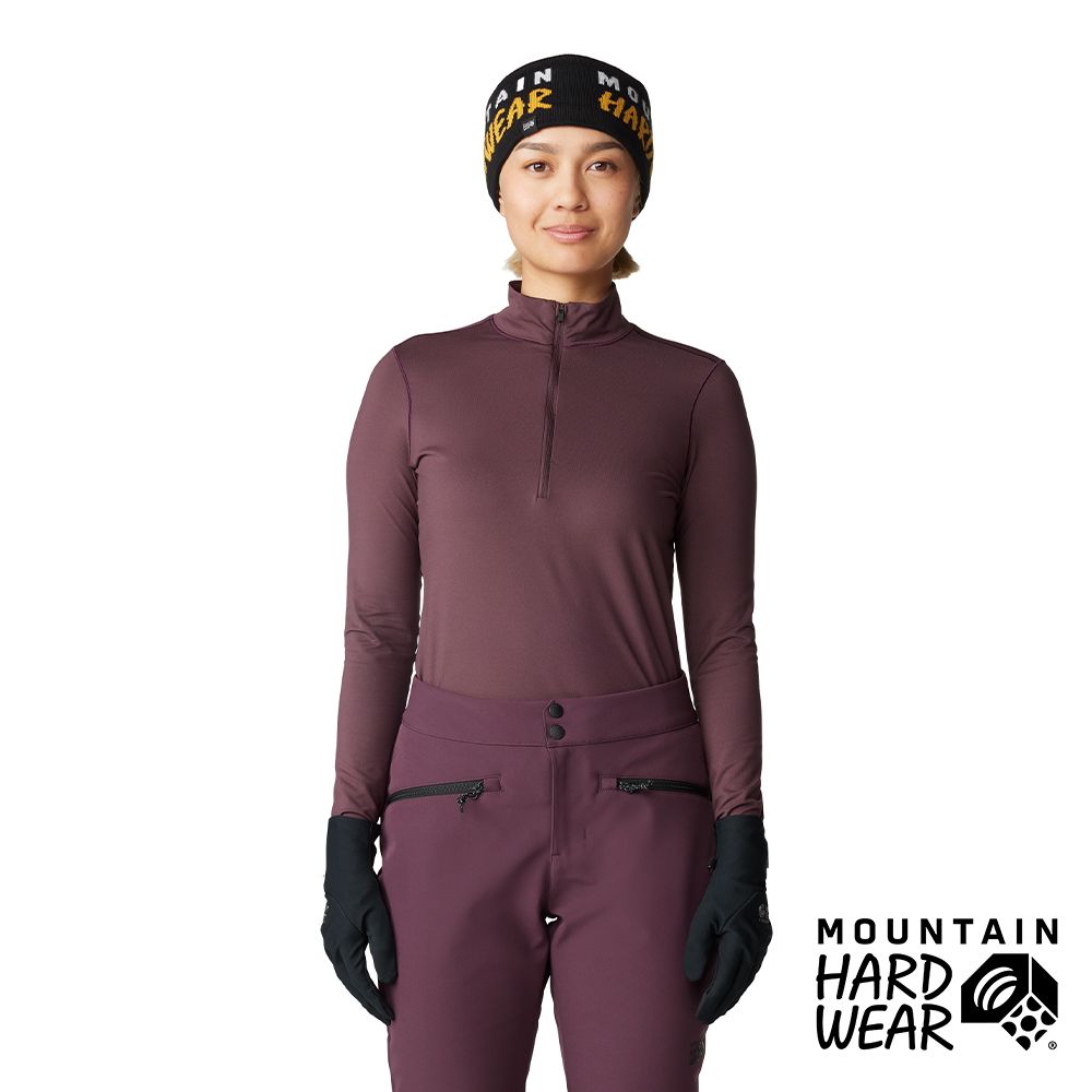 Mountain Hardwear MHW Butter Up Half Zip 防曬半拉鍊長袖排汗衣 女款 黑莓紫 #2084621