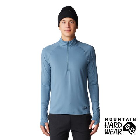 Mountain Hardwear Butter Up Half Zip 奶油感防曬半拉鍊長袖排汗衣 男款 深海藍 #2084661