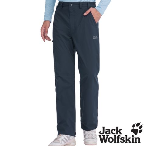 【Jack Wolfskin 飛狼 】男 防風雪褲 防潑水保暖褲 厚刷毛內裡休閒褲『丈青』