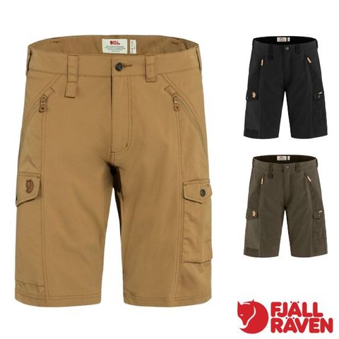 Fjallraven 小狐狸 男 Abisko Shorts 彈性耐磨登山健行短褲.多口袋工作褲/G-1000布料/82833