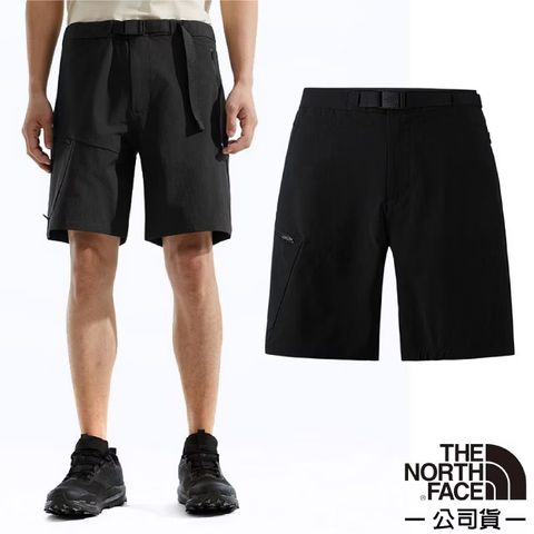 【The North Face】男 COOL TOUCH 觸膚涼感休閒短褲/87W4-4H0 曠野黑