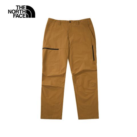 The North Face 北面 男款棕色DWR防潑水戶外徒步長褲｜8AZ4173