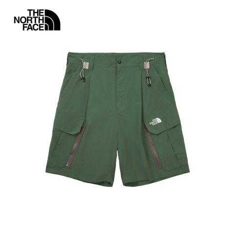 The North Face北面UE男款綠色DWR防潑水短褲｜8DHEHCH