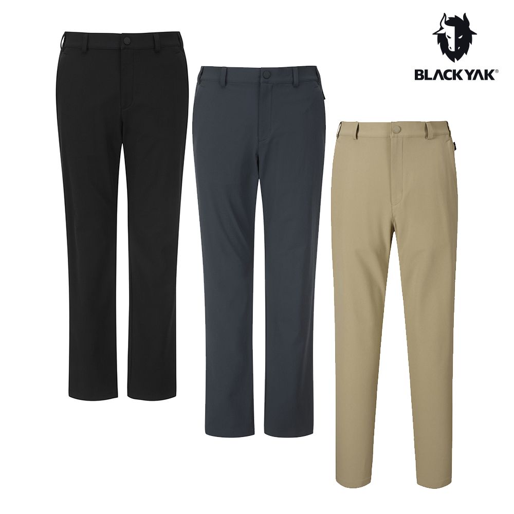 BLACKYAK 男 BASE長褲(牛仔藍/淺卡其/黑色)-彈性佳 易伸展 西裝褲 休閒長褲-BYEB1MP201