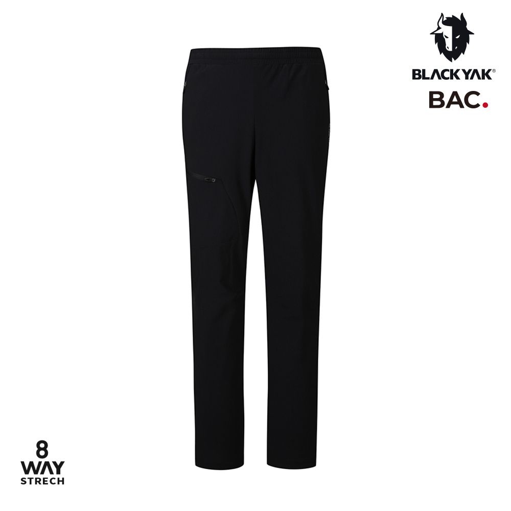 BLACKYAK 男 TRICOT SET UP長褲(黑色)-8向高彈性 耐磨 修身西裝褲 休閒長褲-BYEB1MP205