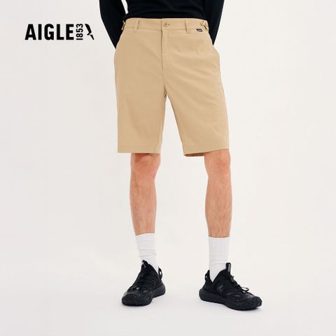 【AIGLE】男 抗UV快乾彈性短褲｜AG-4P117A150 卡其
