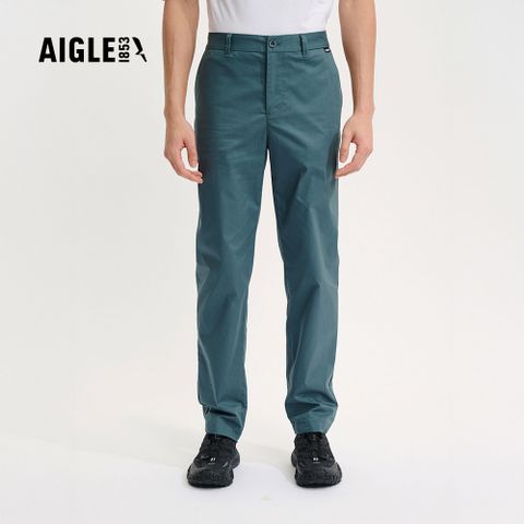 【AIGLE】男 快乾彈性長褲｜AG-4P120A182 深灰藍