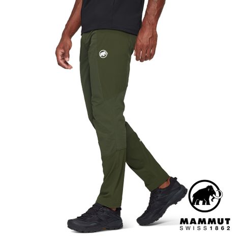 【Mammut 長毛象】Ducan Pants Men 輕量耐用健行長褲 深沼澤綠 男款 #1022-02490