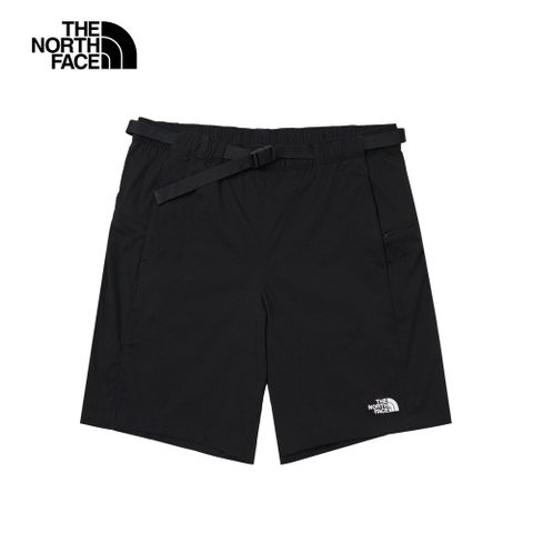 The North Face北面男款黑色DWR防潑水短褲｜8DFWJK3