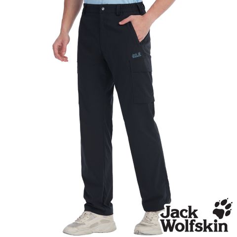 【Jack wolfskin 飛狼】男 機能多口袋休閒長褲 登山褲『丈青』