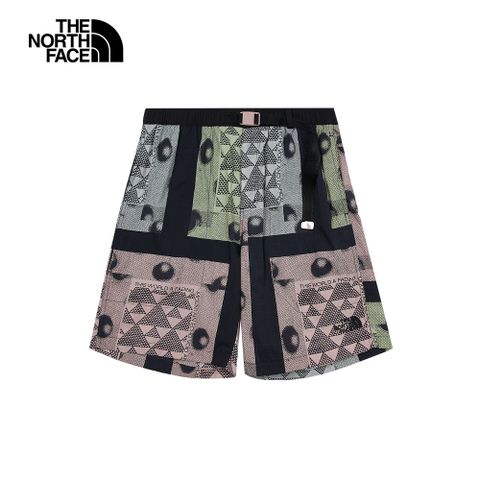 The North Face北面UE男款宇宙黑印花短褲｜8CKUJK3