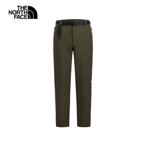 The North Face北面男款灰褐色吸濕排汗休閒長褲｜8BA721L