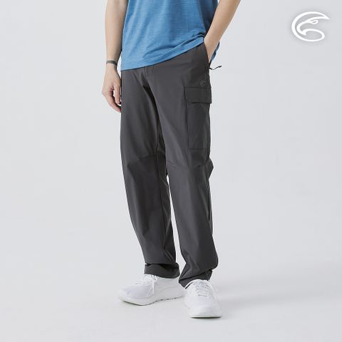 男彈性透氣快乾兩側立體袋休閒長褲 AP2511076 鈦灰 (S-3XL)