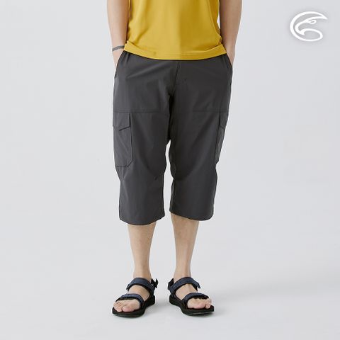男彈性透氣快乾休閒七分褲 AP2511082 鈦灰 (M-3XL)