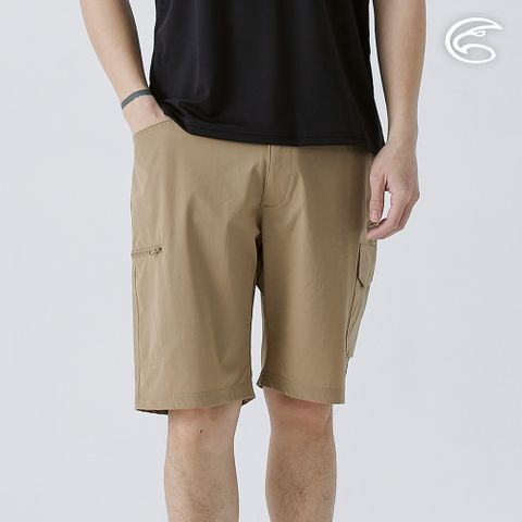 男彈性透氣快乾休閒短褲 AP2511083 黃卡其 (M-2XL)