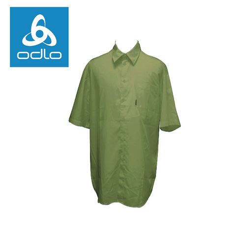 【瑞士ODLO】男短袖襯衫 590302 (軍綠43700)