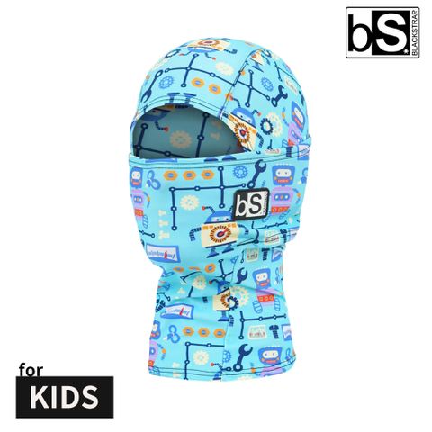 BlackStrap Kids Hood Balaclava-P 童印花多功能頭套【Friends Robots/機器人-藍綠】