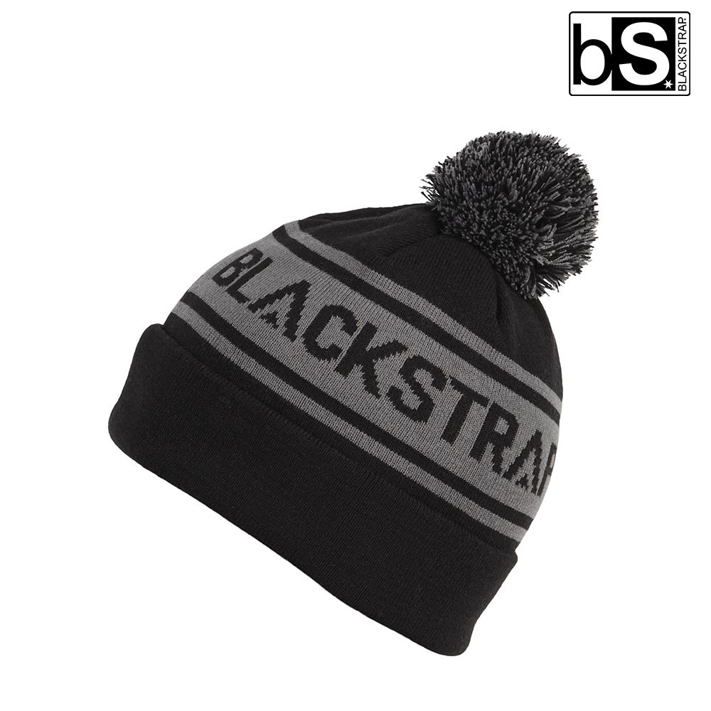 BlackStrap  POM Beanie 毛球針織保暖毛帽【Mono/深灰黑】