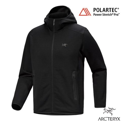 Arcteryx 始祖鳥 男 Kyanite Hoody 抓絨保暖連帽外套.夾克/Polartec Power Stretch Pro刷毛/X000008446 黑