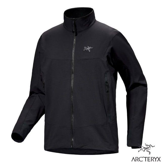 Arcteryx 始祖鳥 男 Gamma 防風防水透氣耐磨軟殼外套.夾克.風衣.大衣/彈力舒適/X000007485 黑