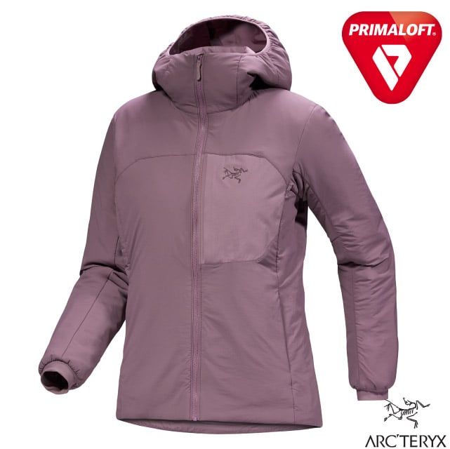 Arcteryx 始祖鳥 女 Proton Hoody 保暖化纖連帽軟殼外套.大衣.夾克/PrimaLoft合成棉羽/X000009095 星界紫