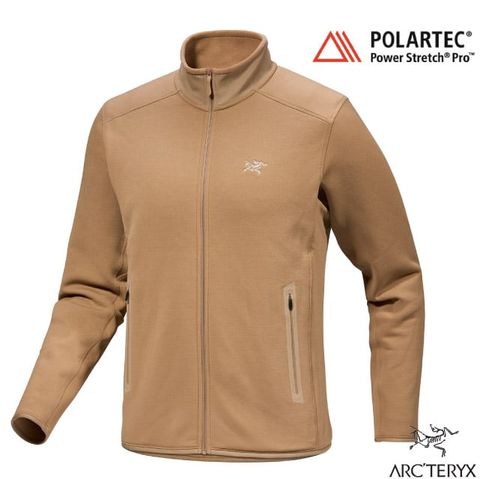 Arcteryx 始祖鳥 男 Kyanite 抓絨保暖立領外套.夾克/Polartec Power Stretch Pro刷毛/X000008447 帆布棕