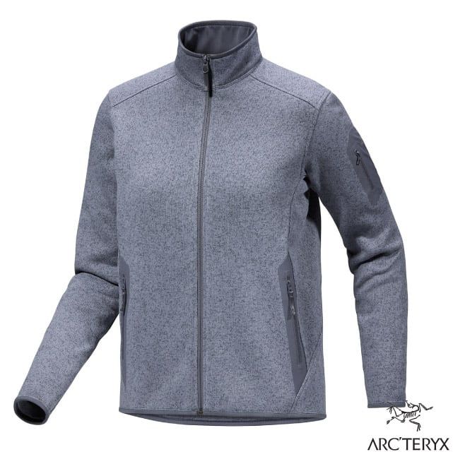 Arcteryx 始祖鳥 女 Covert Cardigan 羽量級類羊毛抗菌排汗透氣保暖刷毛外套.中厚抓絨衫/X000005715-29616 雲層雜藍