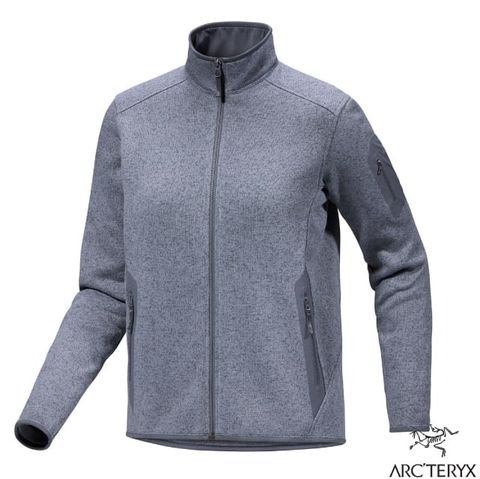 Arcteryx 始祖鳥 女 Covert Cardigan 羽量級類羊毛抗菌排汗透氣保暖刷毛外套.中厚抓絨衫/X000005715-29616 雲層雜藍