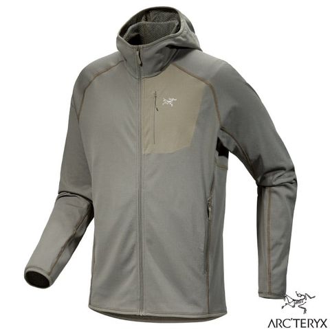 Arcteryx 始祖鳥 男 Delta Hoody 保暖刷毛連帽外套.夾克/透氣耐磨.舒適貼身/X000007743 糧草綠