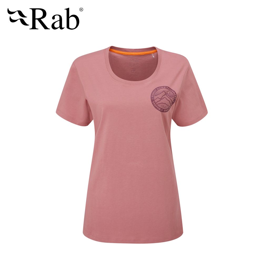 RAB 【英國 】Stance 3 Peaks Tee 透氣短袖有機棉T恤 女款 淺石楠 #QCB62