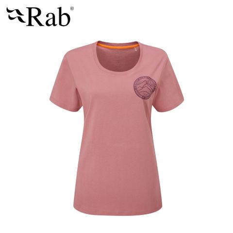【英國 RAB】Stance 3 Peaks Tee 透氣短袖有機棉T恤 女款 淺石楠 #QCB62
